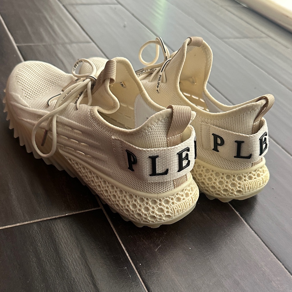 Philipp Plein Beige Iconic Runner